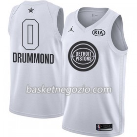 Canotte Uomo Detroit Pistons Andre Drummond 0 2018 All Star Jordan Brand Bianco Swingman